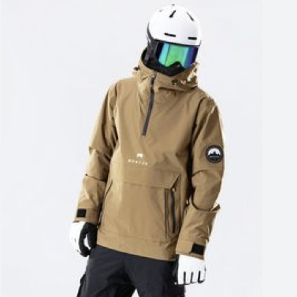 Montec Typhoon Anorak Jacket Insulated Ski Snowboard Half-Zip Hooded Size Medium
